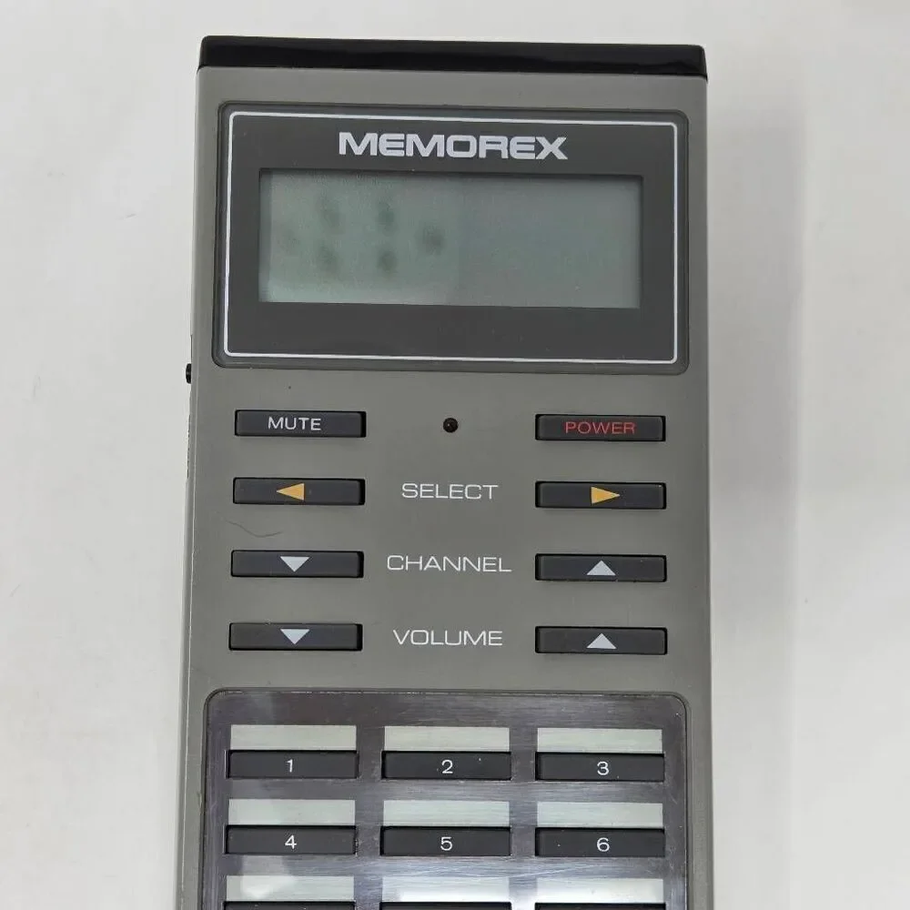VINTAGE MEMOREX CP6 UNIVERSAL REMOTE CONTROL GRAY RETRO